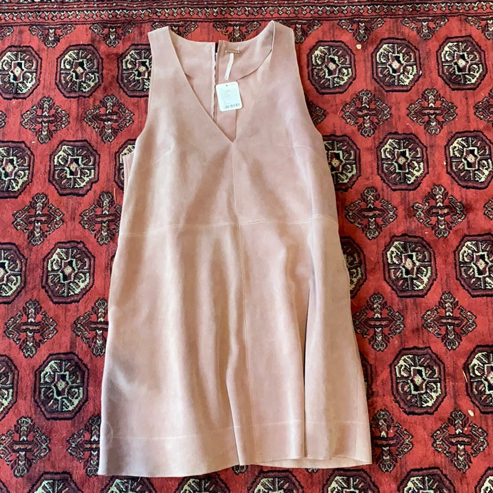 Brand new leather/suede free people dress